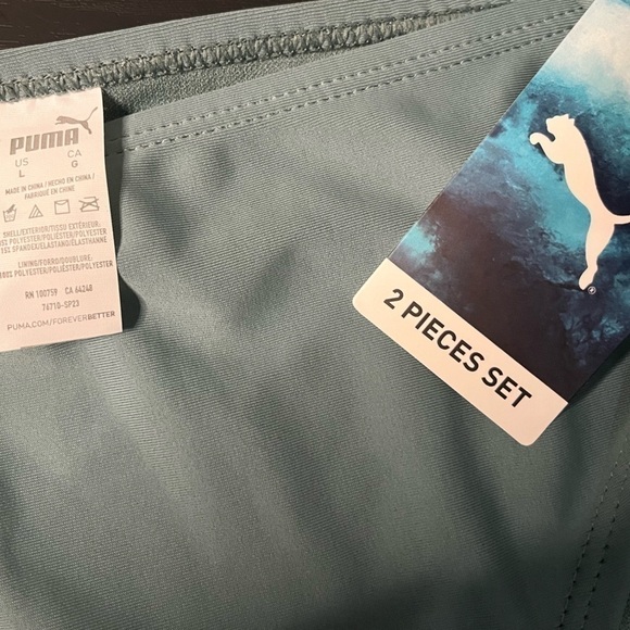 Puma Lined Stretch Fabric Bikini Swimsuit Bottom - Picture 5 of 7